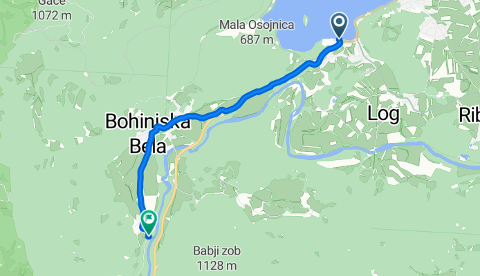 Cesta Svobode, Bled to Bohinjska Bela, Bohinjska Bela