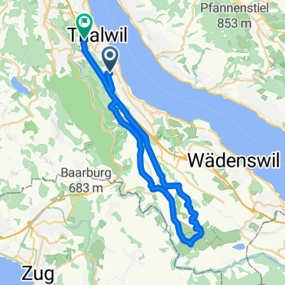 Butzenbachstrasse, Oberrieden nach Etzlibergstrasse, Thalwil