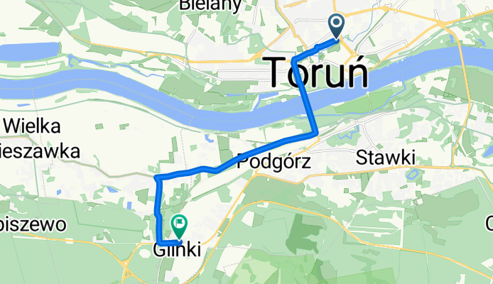 przy Kaszowniku, Toruń do Szubińska, Toruń
