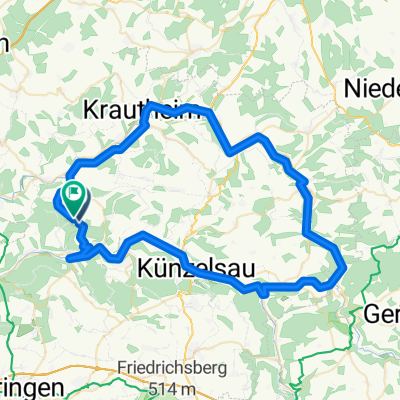 Kocher - Jagst über Künzelsau