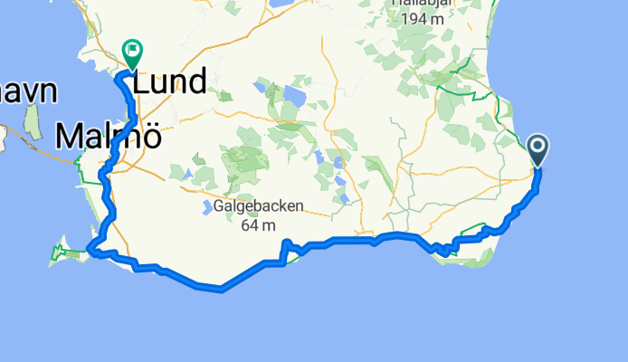 Simrishamn to Flädie