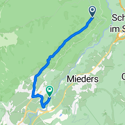 Unterer Wald-Gallhof, Telfes im Stubai nach Unterer Wald-Gallhof, Telfes im Stubai