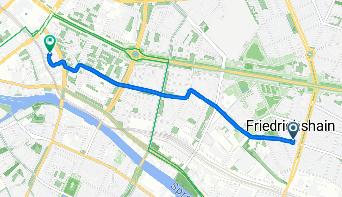Kopernikusstraße, Berlin nach Dircksenstraße, Berlin