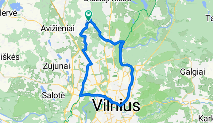 Astrų g., Lindiniškės to Astrų g., Lindiniškės