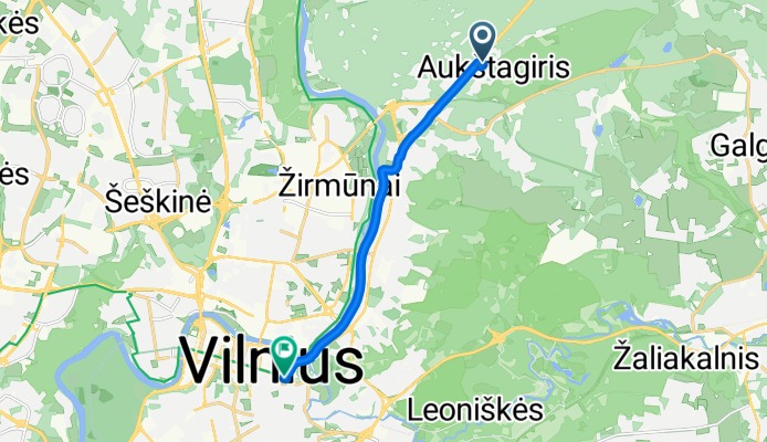 Nemenčinės pl., Vilnius to Vilnius