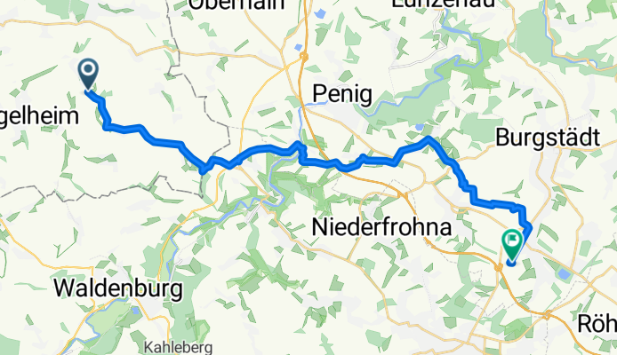 Dorfstraße, Nobitz nach Limbacher Straße, Hartmannsdorf
