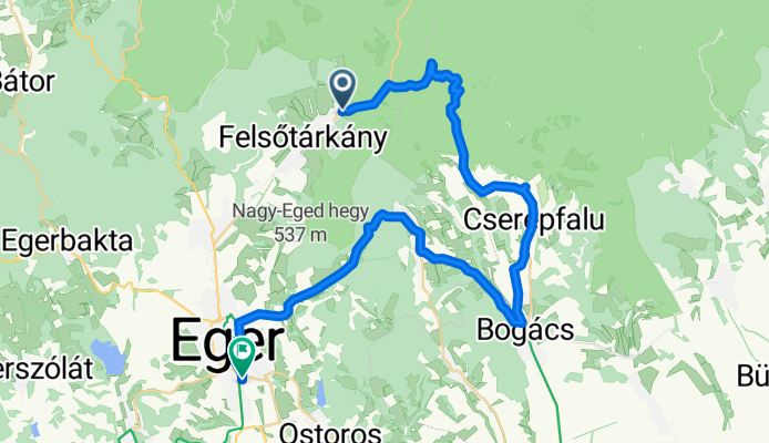 Fő út, Felsőtárkány - Puky Miklós utca, Eger