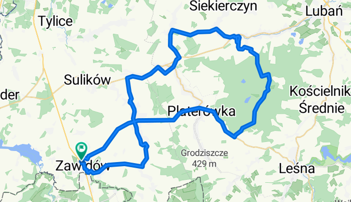 Adama Mickiewicza, Zawidów do Adama Mickiewicza, Zawidów