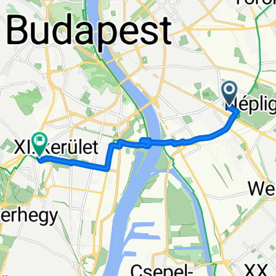 Győrffy István utca, Budapest to District XI, Budapest