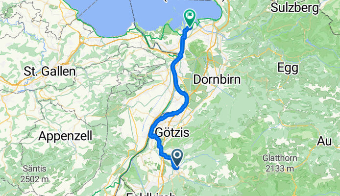 Im Wäsle, Sulz nach Bodensee Rundweg, Hard