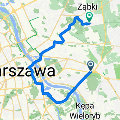 Ostrobramska, Warszawa do W Reymonta, Ząbki