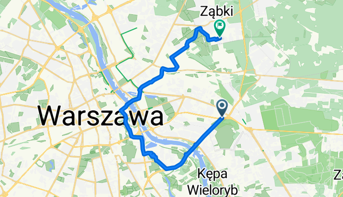 Ostrobramska, Warszawa do W Reymonta, Ząbki