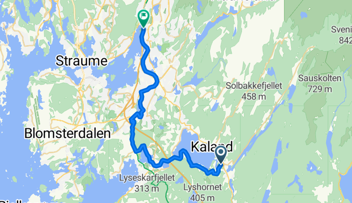 Grønne sykkelruter: Gamle Osbanen/Vossbanen: Kalandseidet – Stend – Fjøsanger