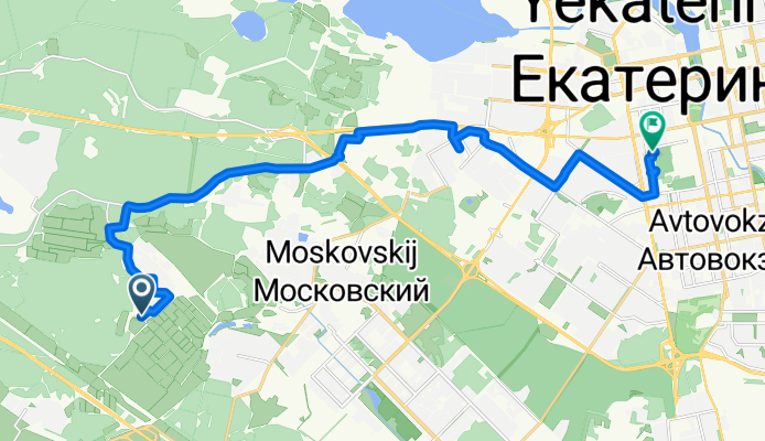 Задорный переулок, Екатеринбург до улица Шейнкмана, Екатеринбург