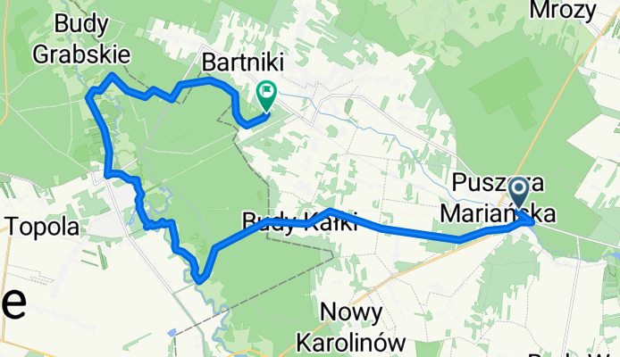 Króla J Sobieskiego, Puszcza Mariańska do Spokojna, Bartniki