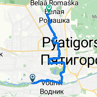 От Заречная улица 127е до улица Юлиуса Фучика