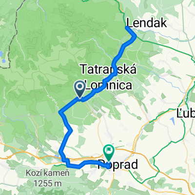 Starý Smokovec, Vysoké Tatry až Traktorová, Poprad