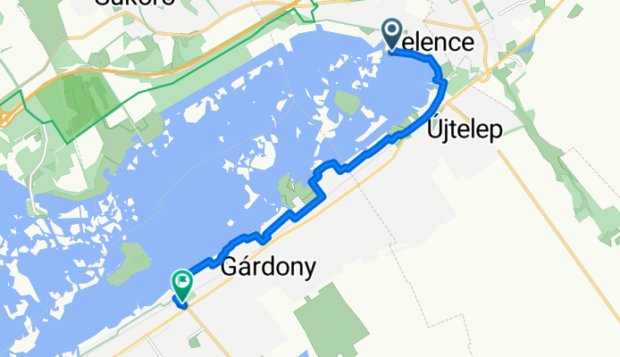 Strand utca, Velence to Balatoni út, Gárdony