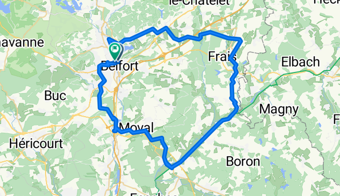 De Rue Philippe Berger à Rue Philippe Berger 70 km plat