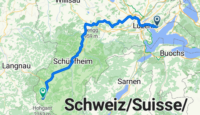 Von Z nach Marbach Entlebuch LU