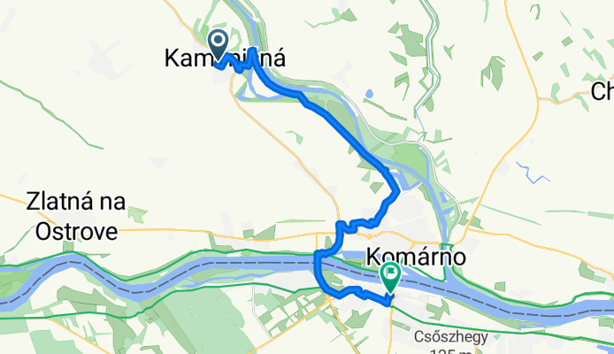 Kameničná, Keszegfalva - Erzsébet tér, Komárom