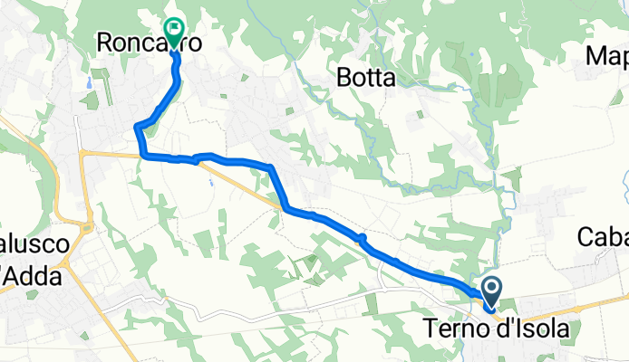 Via Padre Albisetti, Terno d'Isola a Via Solti, Carvico