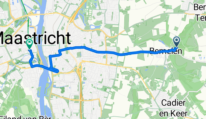 Bemelerberg, Bemelen to Vrijthof, Maastricht