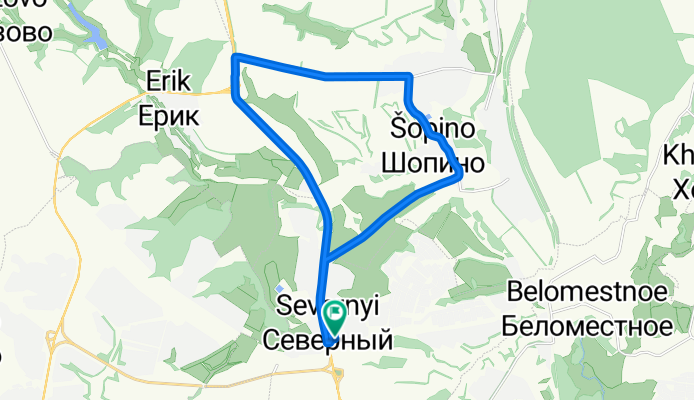 Олимпийская улица, Северный до Олимпийская улица, Северный