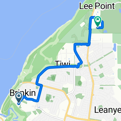University Dr W, Brinkin to Richardson Ward, Lee Point
