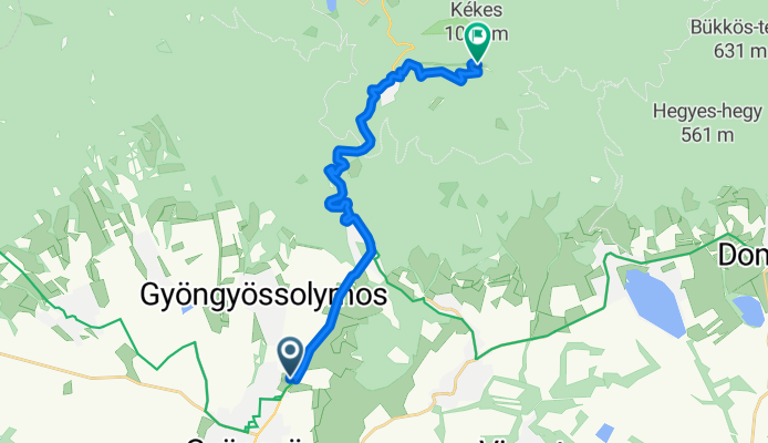 Gyöngyös to Kélestető