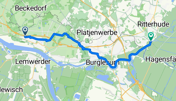 Grävenhorster Straße, Bremen nach Riesstraße, Ritterhude