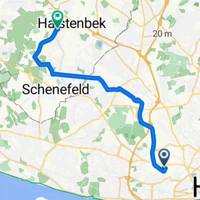 Ruhrstraße, Hamburg nach Bahnhofstraße, Halstenbek