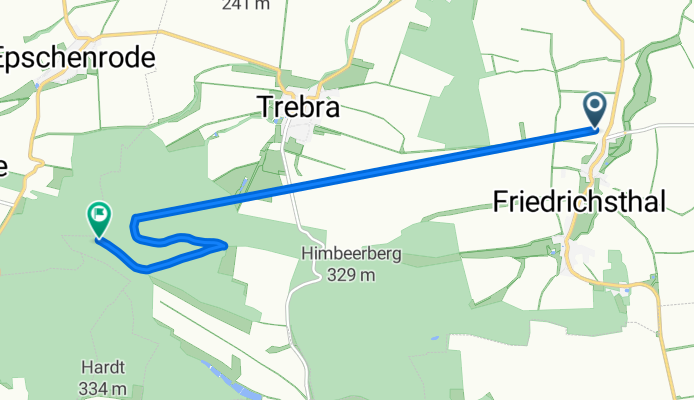 Route von Dorfstraße