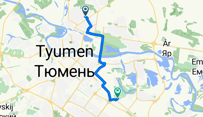 улица Доронина, Тюмень до Ленинский административный округ, Тюмень