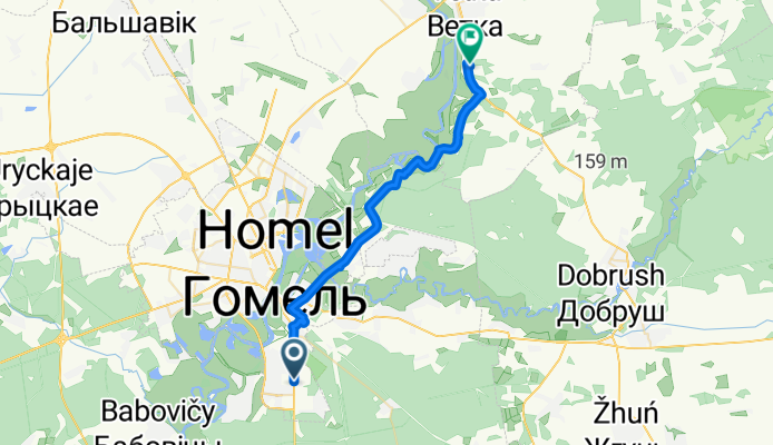 улица Ильича, Гомель до Хальченский