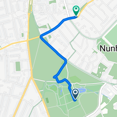 Southwark, London to Nunhead Lane, London