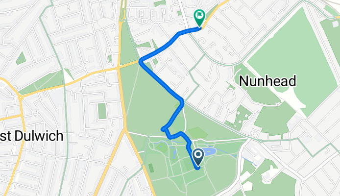 Southwark, London to Nunhead Lane, London