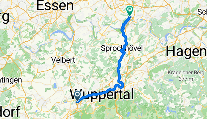 Anfahrt Rundweg Erzbahntrasse -Emscherradweg