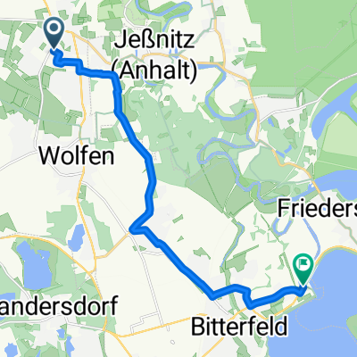 Straße Der Republik, Bitterfeld-Wolfen nach Seepromenade, Bitterfeld-Wolfen