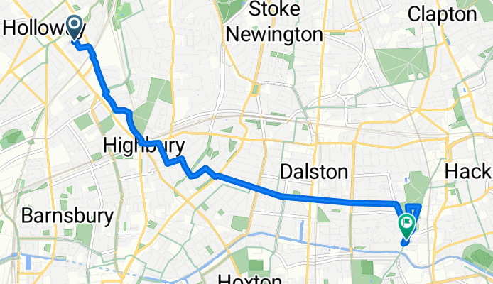 Loraine Road, London to Duncan Road, London