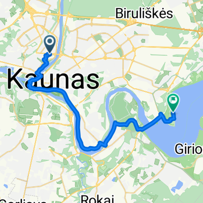 Neries krantinė to M. Gimbutienės gatvė