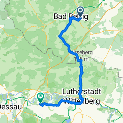 Kuhlowitzer Dorfstraße, Bad Belzig nach Neue Reihe, Oranienbaum-Wörlitz