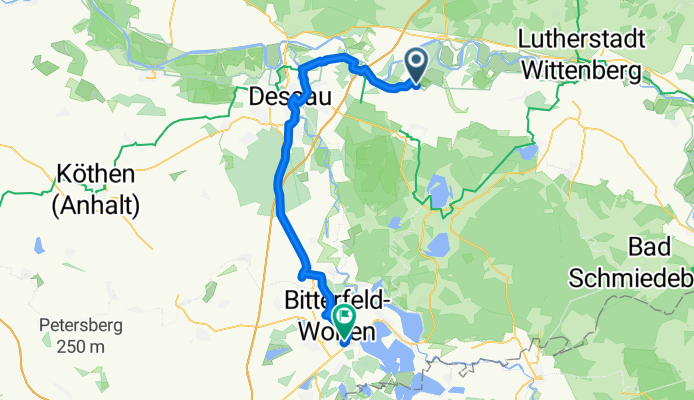 Neue Reihe, Oranienbaum-Wörlitz nach Bahnhofstraße, Bitterfeld-Wolfen