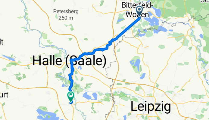 Bahnhofstraße, Bitterfeld-Wolfen nach Ikarusstraße, Merseburg