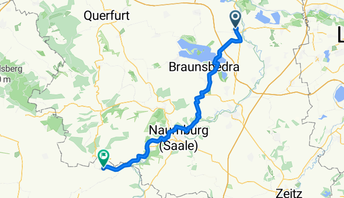 Ikarusstraße, Merseburg nach Schloßhof, Bad Sulza