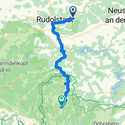 Weißen, Uhlstädt-Kirchhasel nach Hauptstraße, Teuschnitz