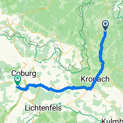 Hauptstraße, Teuschnitz nach Hohenstein, Ahorn
