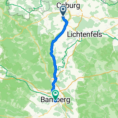 Hohenstein, Ahorn nach Obere Mühlbrücke, Bamberg