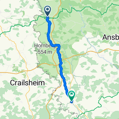 Bezoldweg, Rothenburg ob der Tauber nach Weinmarkt, Dinkelsbühl