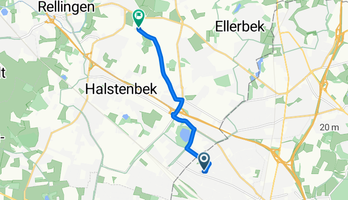 Syringenweg, Hamburg nach Hempbergstraße, Rellingen